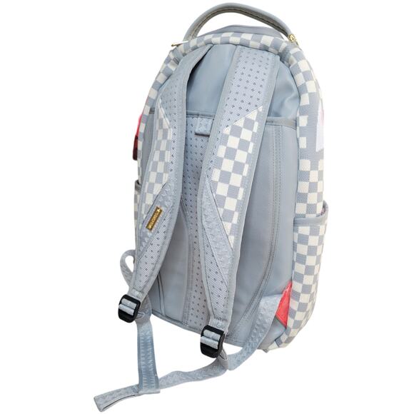 NWT SPRAYGROUND Knit SHARKS IN PARIS Cream DLX Backpack Soldout Limited Edition - Picture 2 of 16